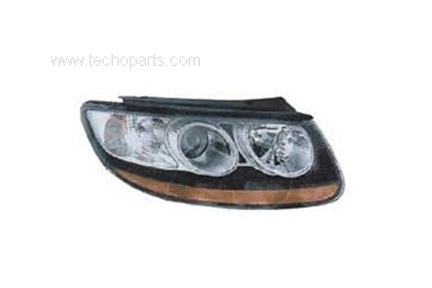 HYUNDAI SANTA FE 2007-2008 HEAD LAMP YELLOW